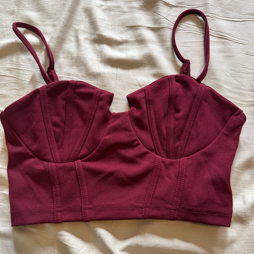 SHEIN Burgundy Bralette